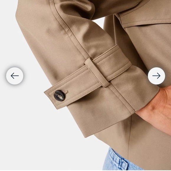 Crop Trench Coat size 18au (us16) NWT - Picture 9 of 9